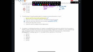 Quiz  Ch 24 Capital Budgeting [upl. by Aisatsan838]