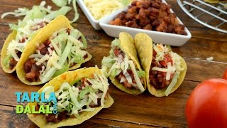 Tacos Veg Mexican Bean Tacos Recipe by Tarla Dalal [upl. by Oina737]