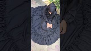 Beautiful Abaya ✨ cutting and stitching full video dressdesignbymehvish youtubeshorts trend [upl. by Guria225]