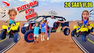 24 SAAT TATİL VLOG ‼️  KAHVALTI KUZEY ELİF İLK KEZ ATV BİNDİ  KUZEY ÇILDIRDI [upl. by Wilterdink493]