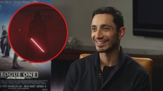 Riz Ahmed on Surprise Rogue One Darth Vader Scene That Was Never in the Script [upl. by Urias445]