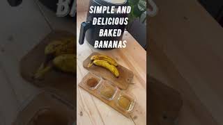 Simple And Delicious Baked Bananas Caramelized In Air Fryer Or Oven [upl. by Ydieh]