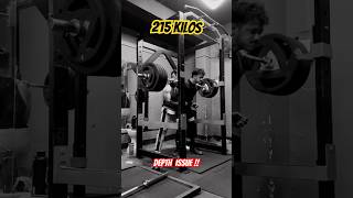 quotSquatting 215kg 🏋️‍♂️ Watch me push my limitsSquatGoal Powerlifting StrengthTrainingquot [upl. by Ruggiero379]