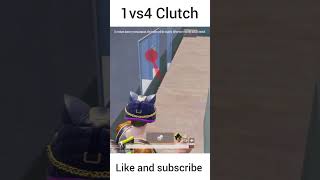 1vs4 Clutch 😱 bgmi pubg trending lshorts video viral [upl. by Llennahc]