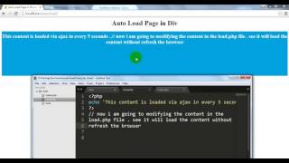 How to auto load the page in div every 5 seconds [upl. by Trudey]