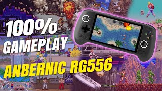 ANBERNIC RG556 100 Gameplay Que du BONHEUR [upl. by Nennahs239]