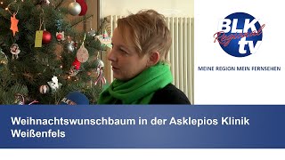 Weihnachtswunschbaum in der Asklepios Klinik Weißenfels [upl. by Pitarys]