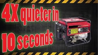 4x Quieter generator in 10 seconds [upl. by Lasonde959]