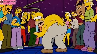 Homero bailando en una disco gay  Los Simpson [upl. by Snej847]