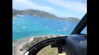 BVI Necker Helicopter Flight [upl. by Yregram133]