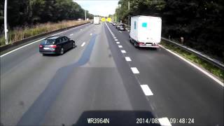 Car vs truck crash E40 Aalter Belgium [upl. by Aztiram]