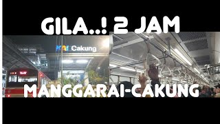 DUA JAM STASIUN MANGGARAICAKUNGII DAMPAK GANGGUAN PERJALANAN KRL LINE BEKASI AKIBAT LAA MATI [upl. by Hajed]