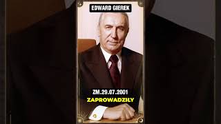 EDWARD GIEREK  1 SEKRETARZ KC PZPR [upl. by Anneyehc]