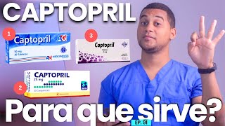 CAPTOPRIL PARA QUE SIRVE  3 COSAS [upl. by Gerger]