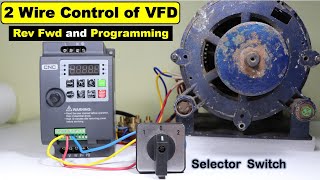 VFD 2 wire Control wiring with Reverse Forward ElectricalTechnician [upl. by Yadnus804]