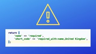 Laravel Validation Required ifwithwithout [upl. by Ekim]