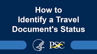 How to Identify a Travel Documents Status [upl. by Nylanaj]