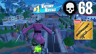 68 Elimination Solo vs Squads Wins Fortnite Chapter 5 Gameplay Ps4 Controller [upl. by Atinuhs594]