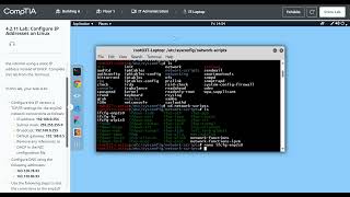 Network009 CompTIA Lab 4211 Configure IP Addresses on Linux [upl. by Merat391]