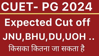 CUET PG Expected Cutoff Analysis for JNUBHUDUUOH  Kitna ja sakta hai cutoff [upl. by Trin476]