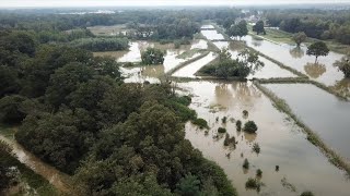 Wrocław Oława DRON BEZ KOMENTARZA ŚWIĄTNIKI WIELKA WODA [upl. by Hartmunn]