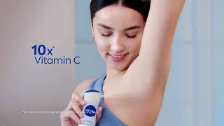 10X Vitamin C for Brighter Underarms  NIVEA Extra Bright Premium Fragrance Deodorant [upl. by Kcirttap]