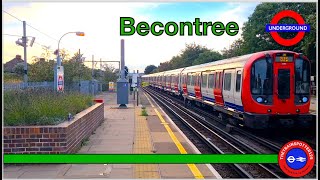 District Line Trains at Becontree Station  London Underground 16092023 [upl. by Grey]