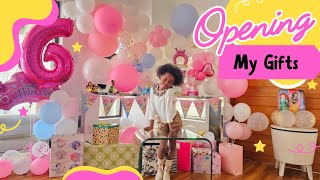 PRINCESSS 6TH BIRTHDAY OPENING PRESENTS  Birthday Highlights [upl. by Westleigh272]