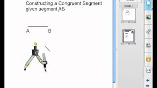 Constructing Congruent Segments [upl. by Ahsirtal]