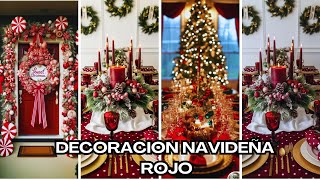 150 IDEAS de DECORACION NAVIDEÑA  NAVIDAD en ROJO  RED CHRISTMAS DECOR  RED CHRISTMAS [upl. by Sire]