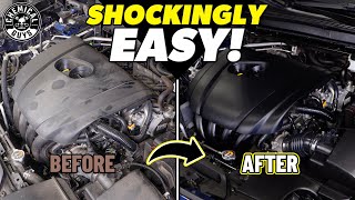 Easy Engine Bay Detailing  How To Wash Your Dirty Engine Bay With Two Products [upl. by Madonia733]