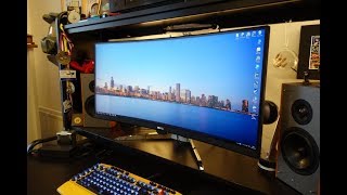 BenQ EX3501R review  35quot curved 1440p HDR monitor  By TotallydubbedHD [upl. by Esiuol]