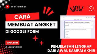 Cara membuat angket di google form [upl. by Sherwood]