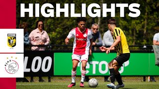 Titledecisive match in Arnhem ⚔️  Highlights Vitesse O16  Ajax O16 [upl. by Hibbs445]