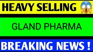 GLAND PHARMA SHARE LATEST NEWS TODAYGLAND PHARMA SHARE ANALYSISGLAND PHARMA SHARE TARGET [upl. by Peti]