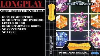 Columns Sega Mega Drive LongPlay  Original Mode  Easy  100 Completion [upl. by Leler727]