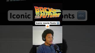 What other movies have an iconic title font 🤔 backtothefuture moviereview [upl. by Novek]