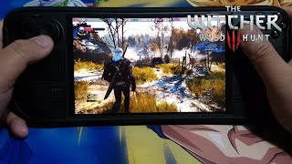 Witcher 3 Wild Hunt on New SteamOS 3620 Steam Deck OLED [upl. by Attelrak]