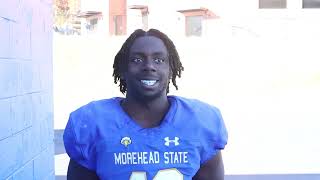 Morehead State junior linebacker Dillon Schobourgh [upl. by Aicila]