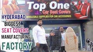 HYDERABAD SEAT COVERS SHOP  CAR SEAT COVER WHOLESALE SHOP  HYDERABAD BEST YOUTUBER [upl. by Aleet]