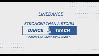 STS  Stronger Than A Storm  Linedance Dance amp Teach Choreo Ole Jacobson amp Nina K 824 [upl. by Lenci]