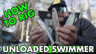 HOW TO RIG my quotUnloadedquot unrigged Swimbait [upl. by Scheider]