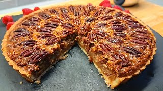 Pican pie Tarte aux noix de pécan une tuerie 😱😋5min de préparation [upl. by Emmey2]