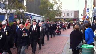 Remembrance Parade 131111 Crewe [upl. by Airekat]