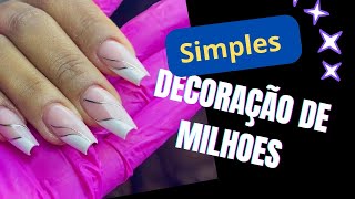 DECORAÇÃO COM ESMALTE EM GEL SIMPLES E RÁPIDA [upl. by Akira]