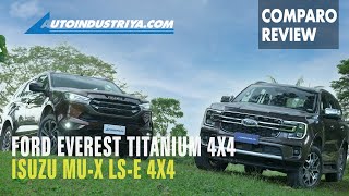 2023 Ford Everest vs 2022 Isuzu muX 4x4 SUV Comparo Got PHP 25M for a PPV [upl. by Kcirederf]