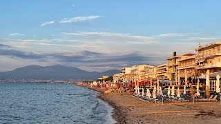 Peraia Beach Thessaloniki Greece Beach Walk [upl. by Annai]