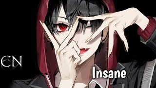 Nightcore  Insane lyrics [upl. by Yenaiv]