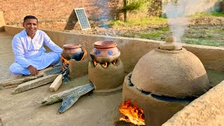 How to Make Multiple Clay Stoves  Primitive Technology Of Outdoor Cooking Stoves  Mitti Ka Chulha [upl. by Nnylirehs]