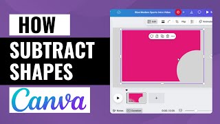 How to Subtract Shapes in Canva – Quick amp Easy Tutorial [upl. by Aneerol]